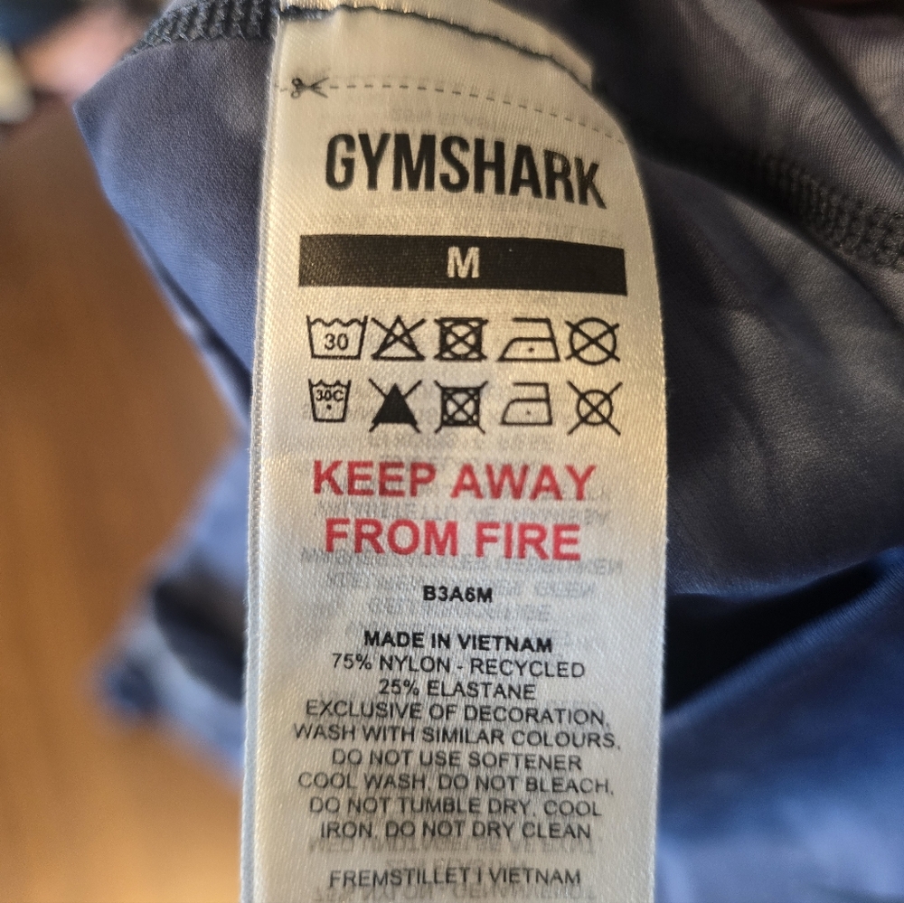 Gymshark Elevate Leggings Medium Blue Purple Tie Dye - Picture 5 of 8